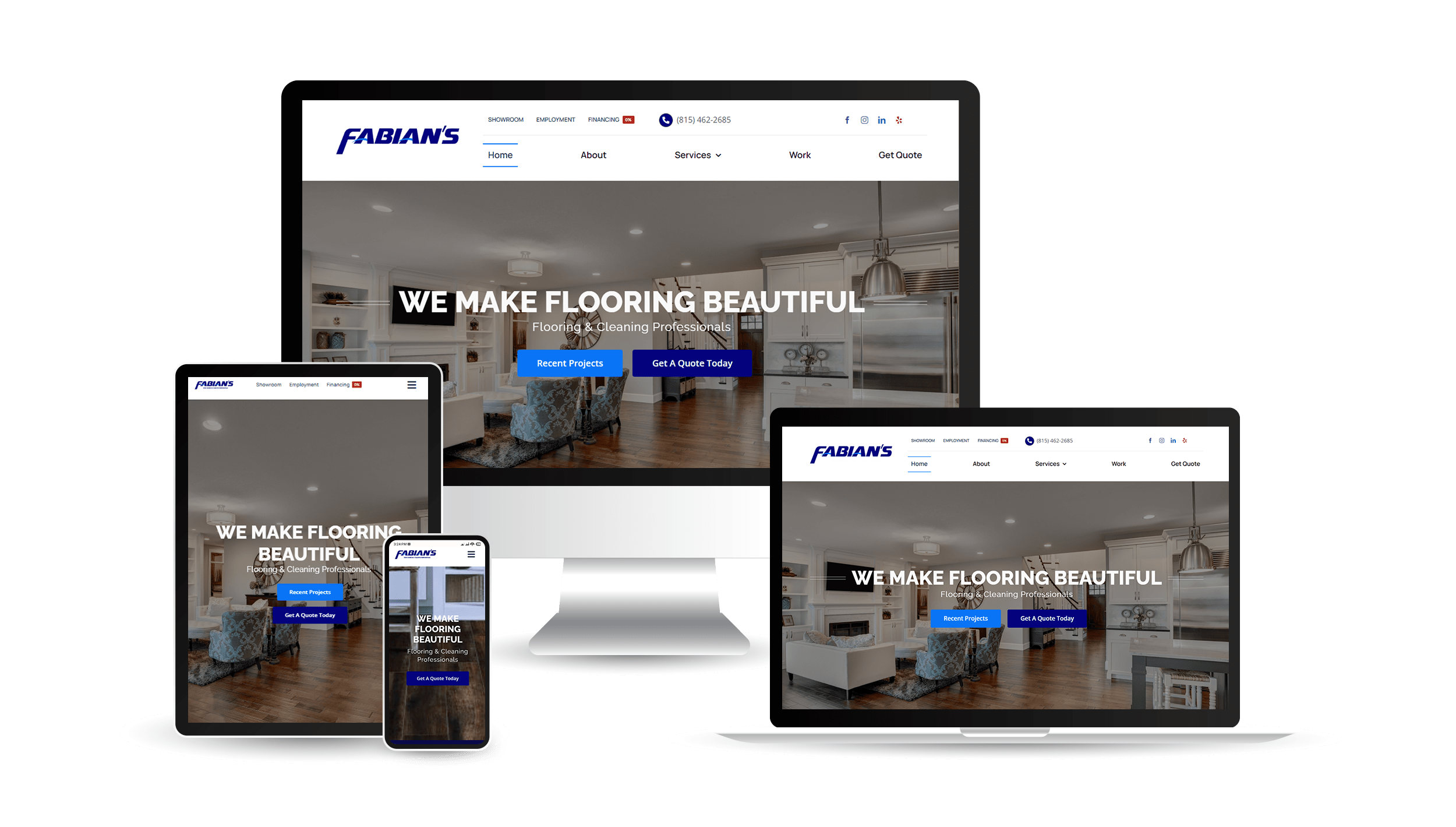 FabianFloors ResponsiveView Chicago Website Design SEO Company