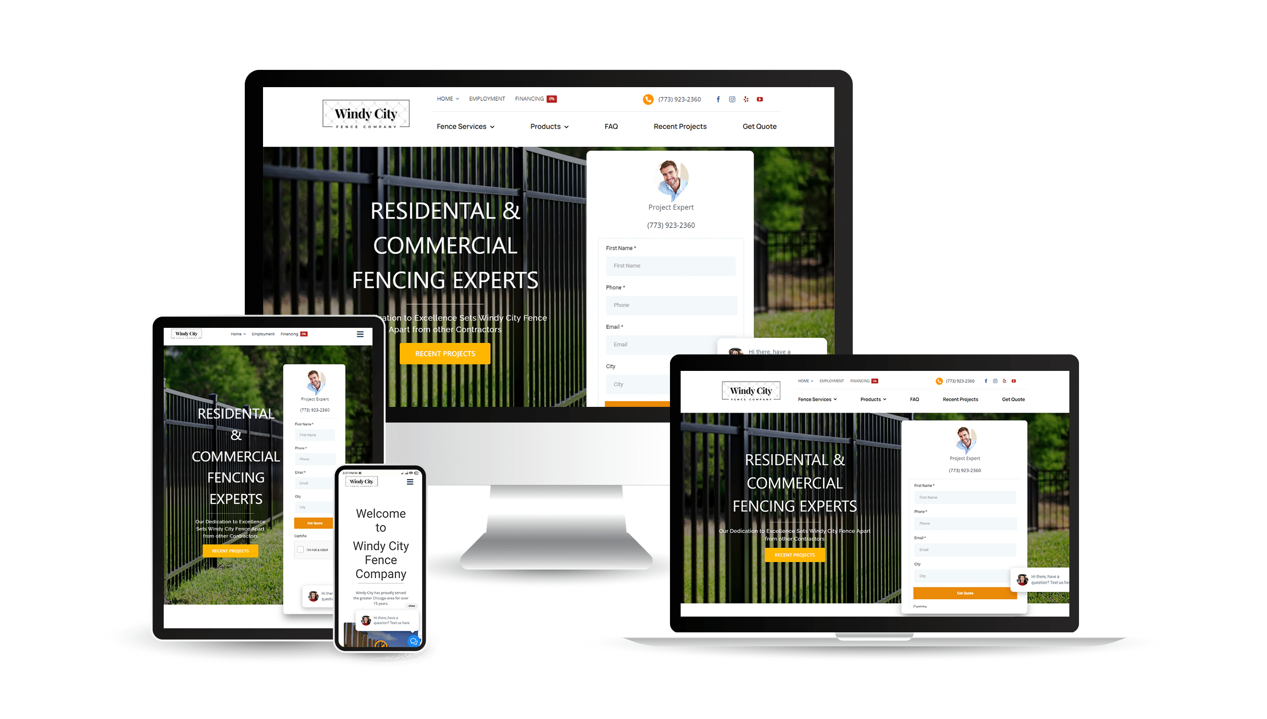 WindyCityFences-ResponsiveView WindyCityFences ResponsiveView Chicago Website Design SEO Company