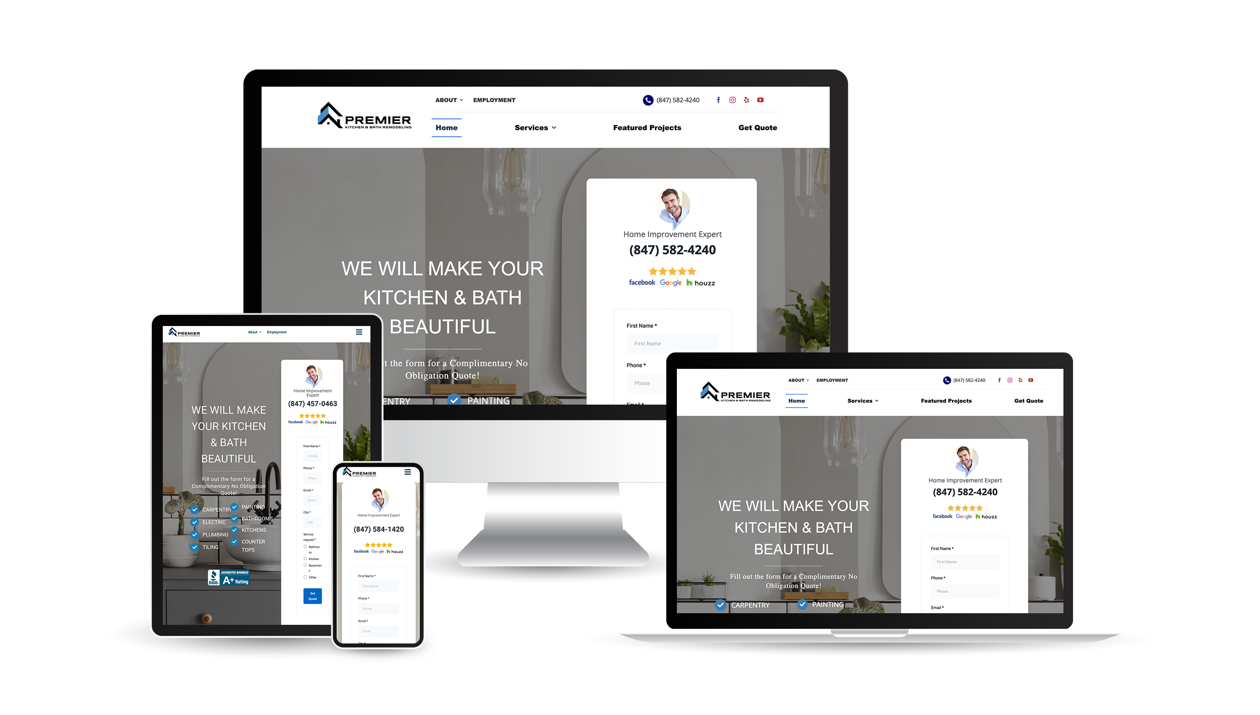 Website Revamp Service 11 Chicago Website Design SEO Company PremierHomeImprove 1 Chicago Website Design SEO Company